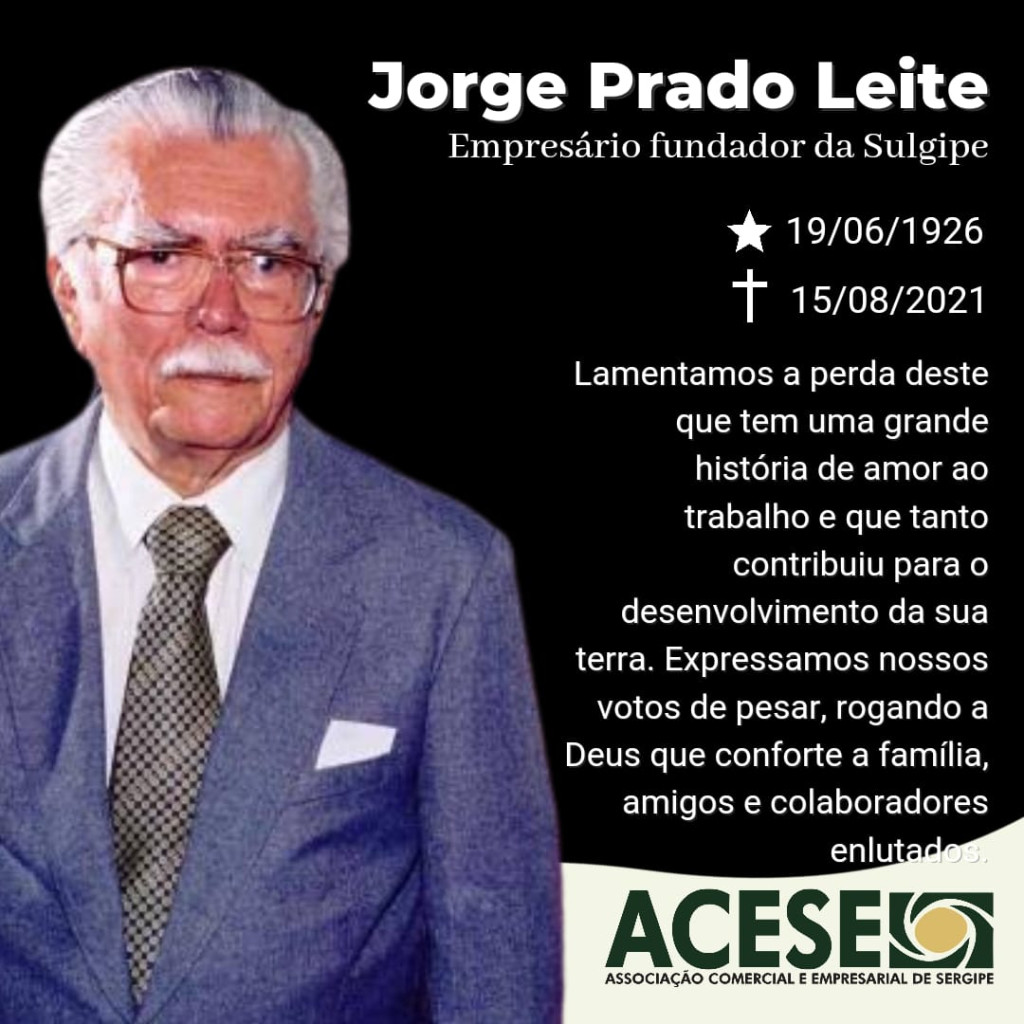 Nota de Pesar - Jorge Prado Leite