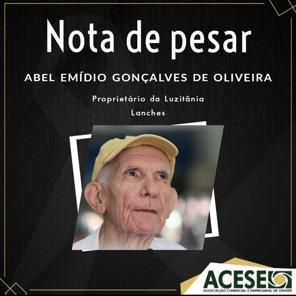 Nota de pesar - Abel Emídio, da Luzitânia Lanches